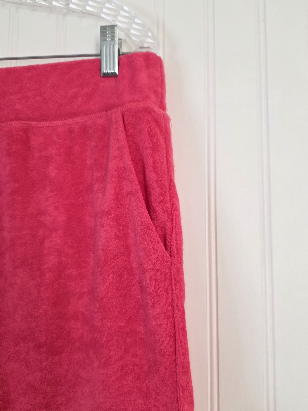 Juicy Couture Velour Shorts – Hot Pink | Rhinestone Logo Medium - Picture 4 of 9